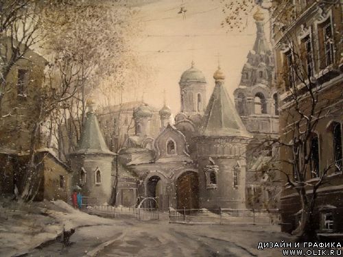 Картины Александра Стародубова. Старая Москва Картины Александра Стародубова. Старая Москва