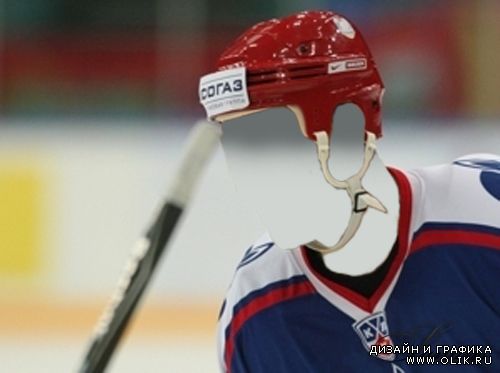 скачать фотошаблоны хоккеист